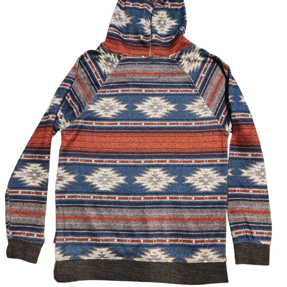 Women's Southwest, Aztec Patterned Hoodie Cozy Warm - Picture 7 of 7